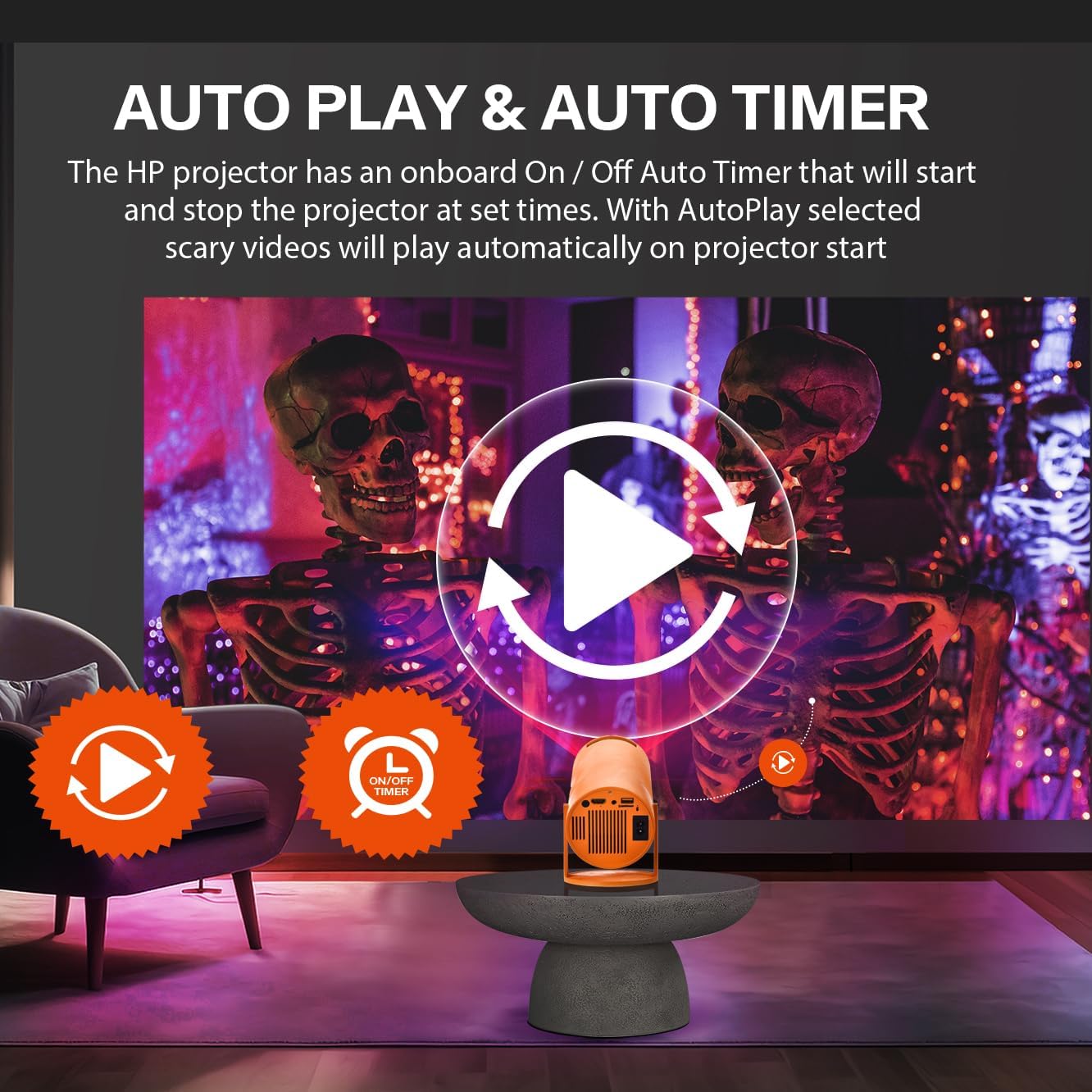 PhantomBeam™ Halloween Window Projector – Haunted Holograms in HD