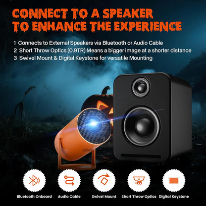 PhantomBeam™ Halloween Window Projector – Haunted Holograms in HD