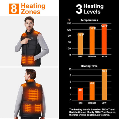 IronHeat™ Quilted Heated Vest for Men with Battery Pack