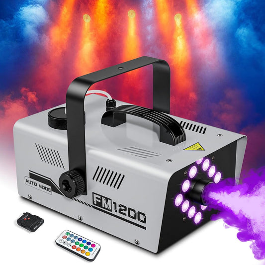 PhantomMist™ 1200W Halloween Fog Machine with LED Lights