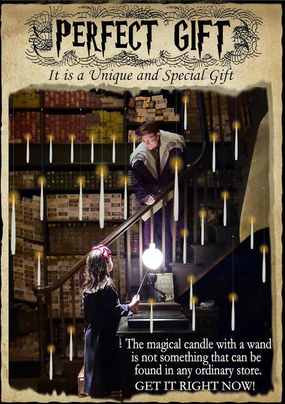 EnchantedGlow™ Floating LED Candles with Magic Wand